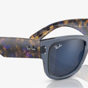 RAY-BAN Mega Wayfarer Transparent Dark Blue